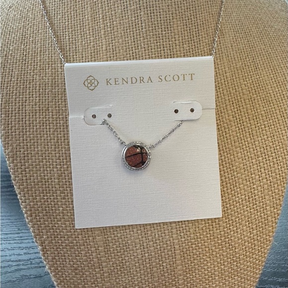 Kendra Scott Silver Basketball Necklace 🏀